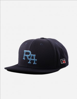 Russell Athletic Monogram Snap Back 3D Embroidered Accessories Kape Tamnoplave | SHINFZ042