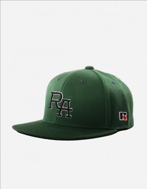 Russell Athletic Monogram Snap Back 3D Embroidered Accessories Kape Maslinasto Zelene | LHFYUP570