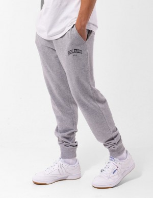 Russell Athletic Originals Big Arch Unbrushed Cuffed Muške Track pants Sive | XYIGUZ304