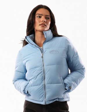 Russell Athletic Seattle Sea Cropped Ženske Puffer Jakna Plave | BWJXAT078