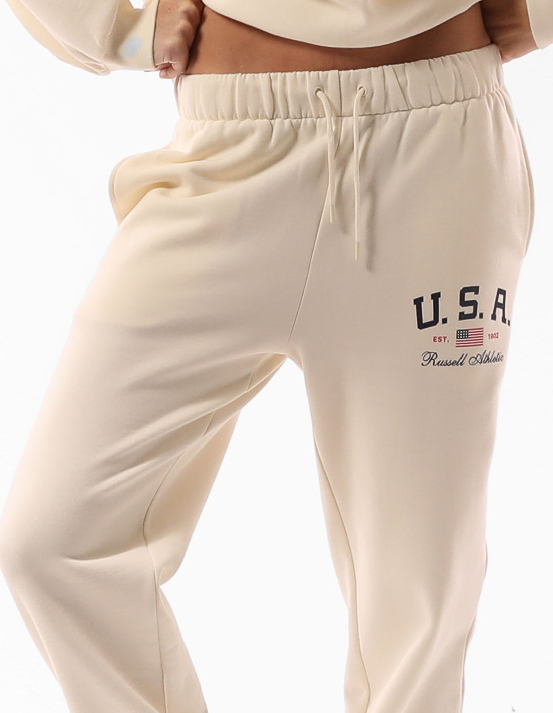 Russell Athletic 1902 Baggy Ženske Track pants Bež | JOBDGF452