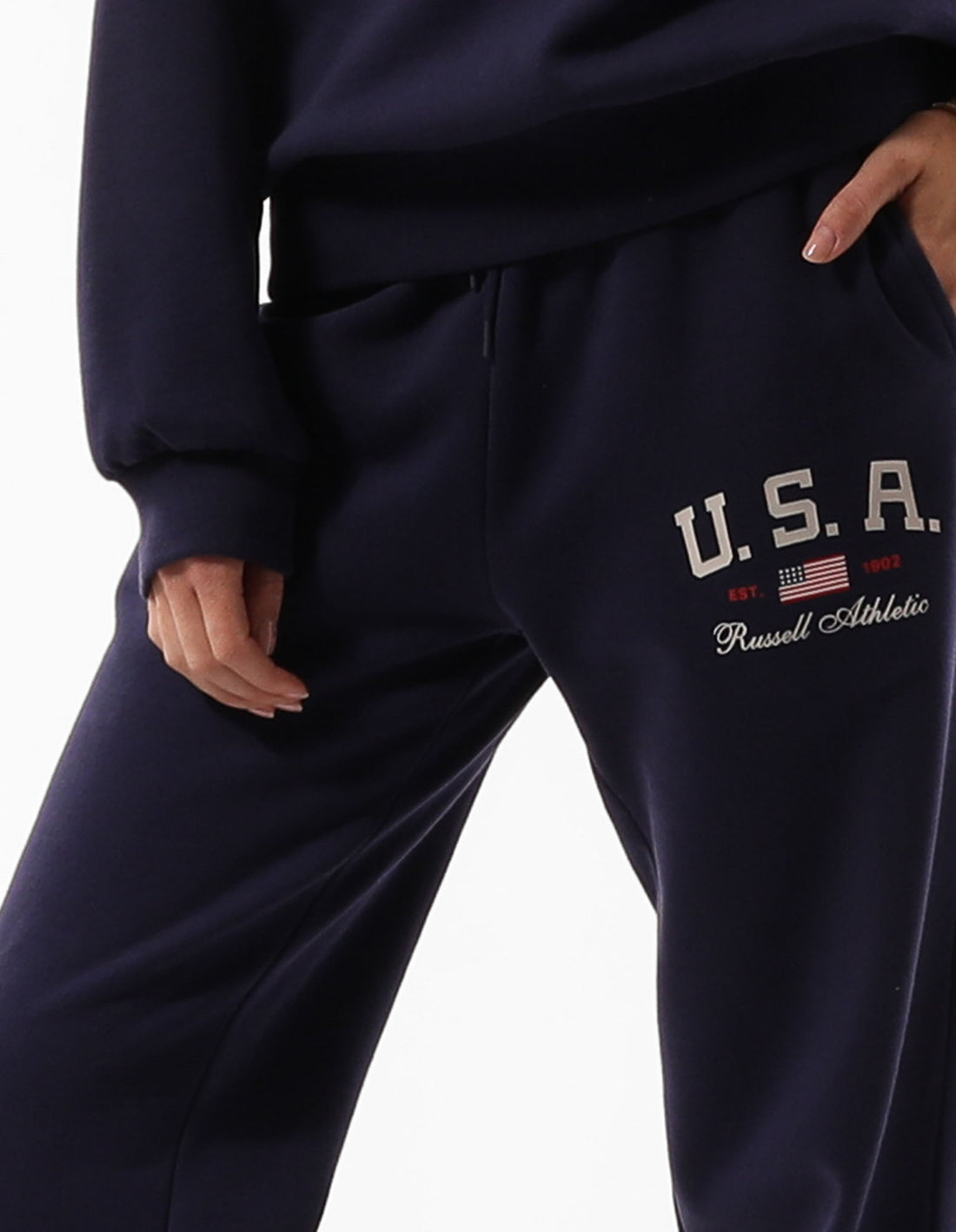 Russell Athletic 1902 Baggy Ženske Track pants Plave | NBTXEA783