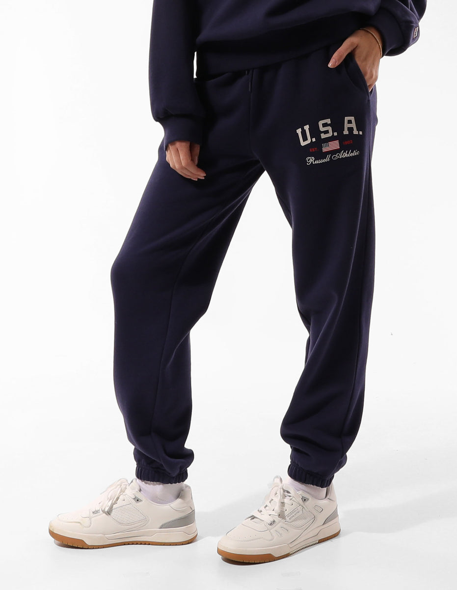 Russell Athletic 1902 Baggy Ženske Track pants Plave | NBTXEA783