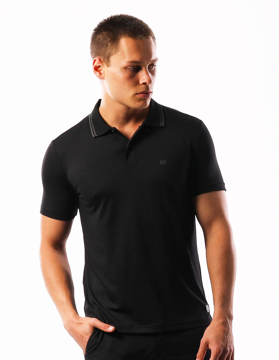 Russell Athletic Active Polo Muške Majice Crne | PSRTJC819