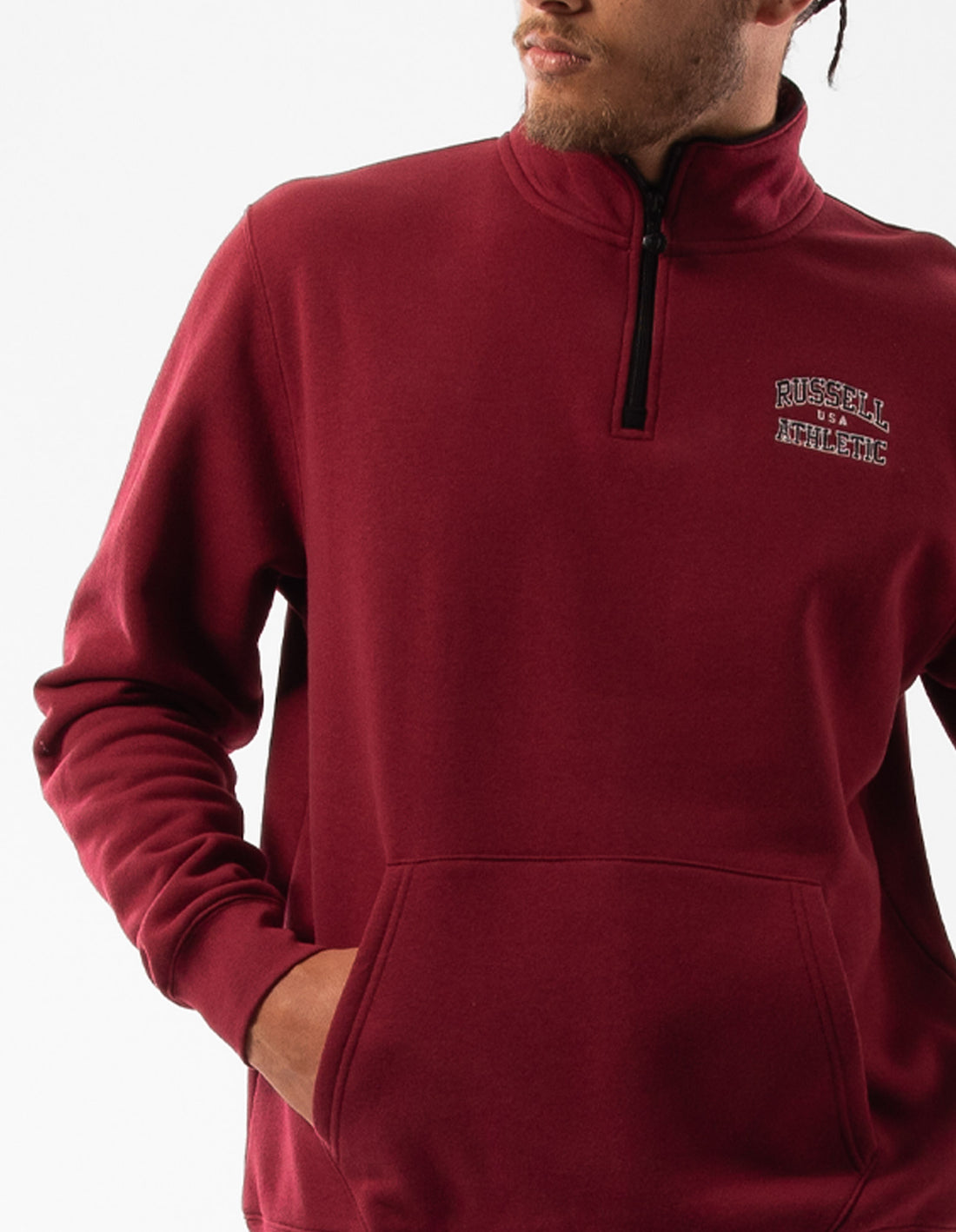 Russell Athletic Arch 1/4 Zip Muške Top Bordo | YGAXCU476