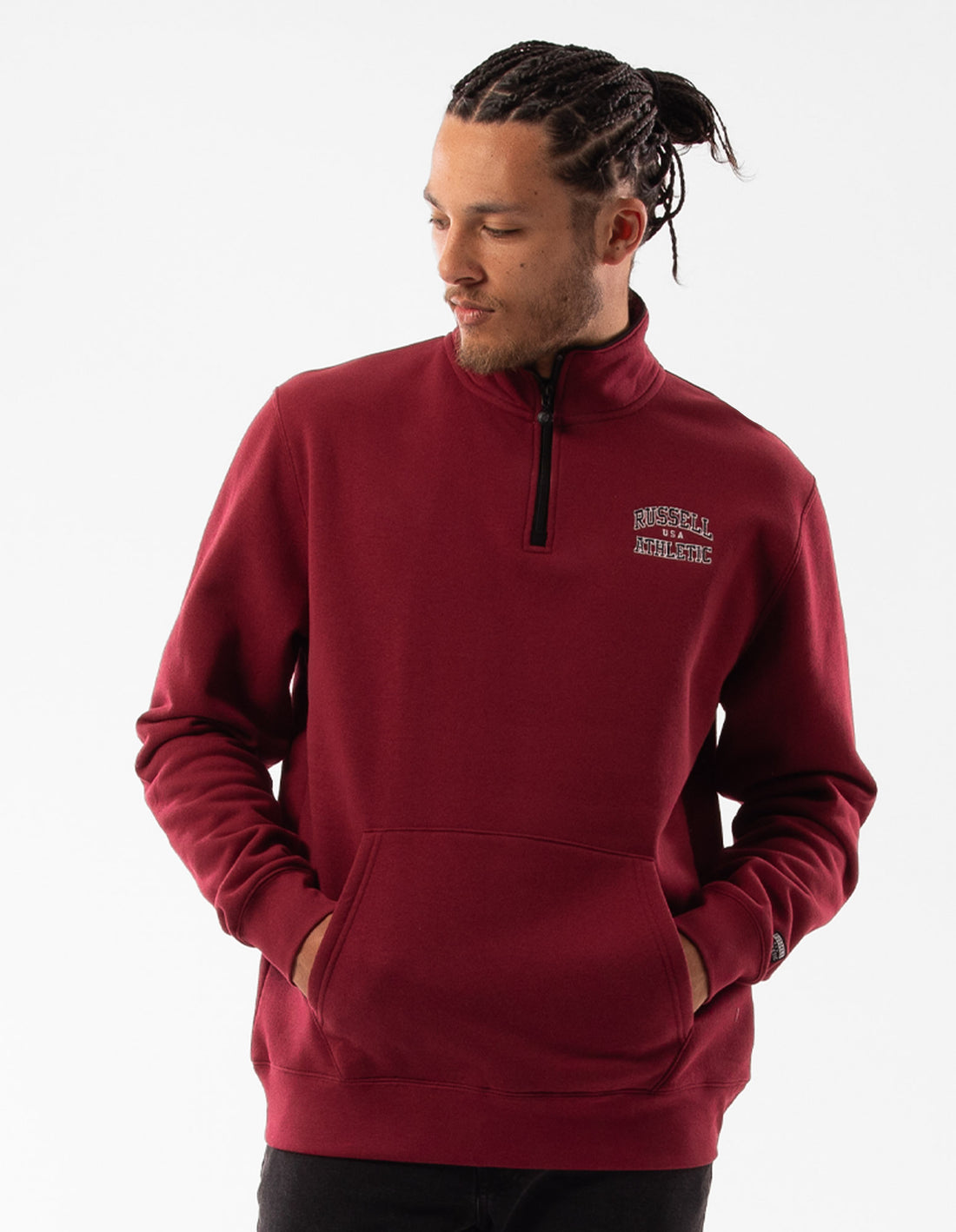 Russell Athletic Arch 1/4 Zip Muške Top Bordo | YGAXCU476