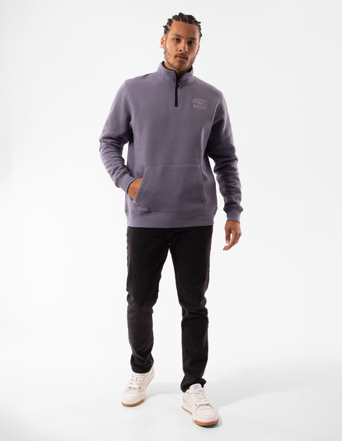 Russell Athletic Arch 1/4 Zip Muške Top Ljubičaste | MRBPHO485