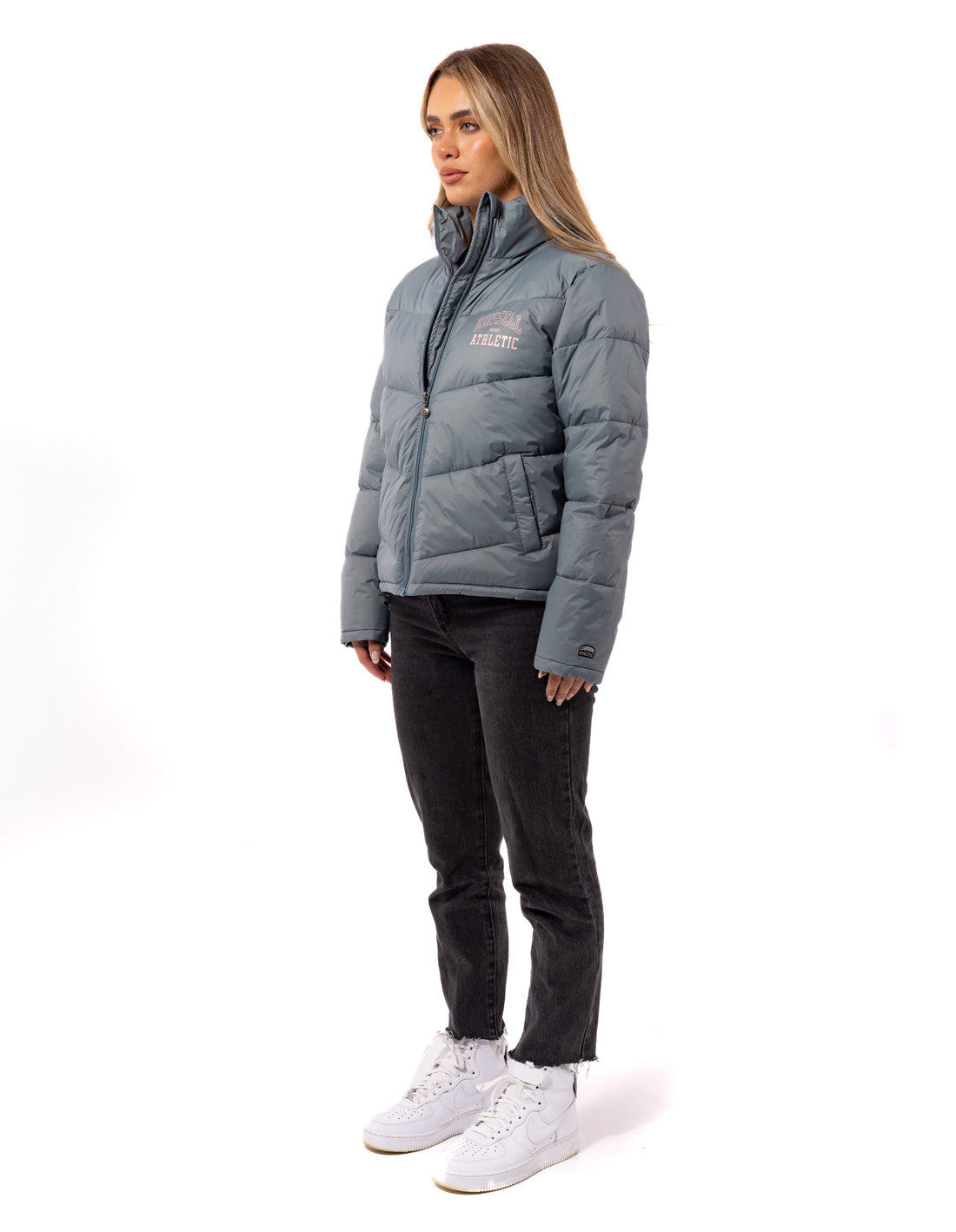 Russell Athletic Arch Logo Ženske Puffer Jakna Indigo | UXTHPN074