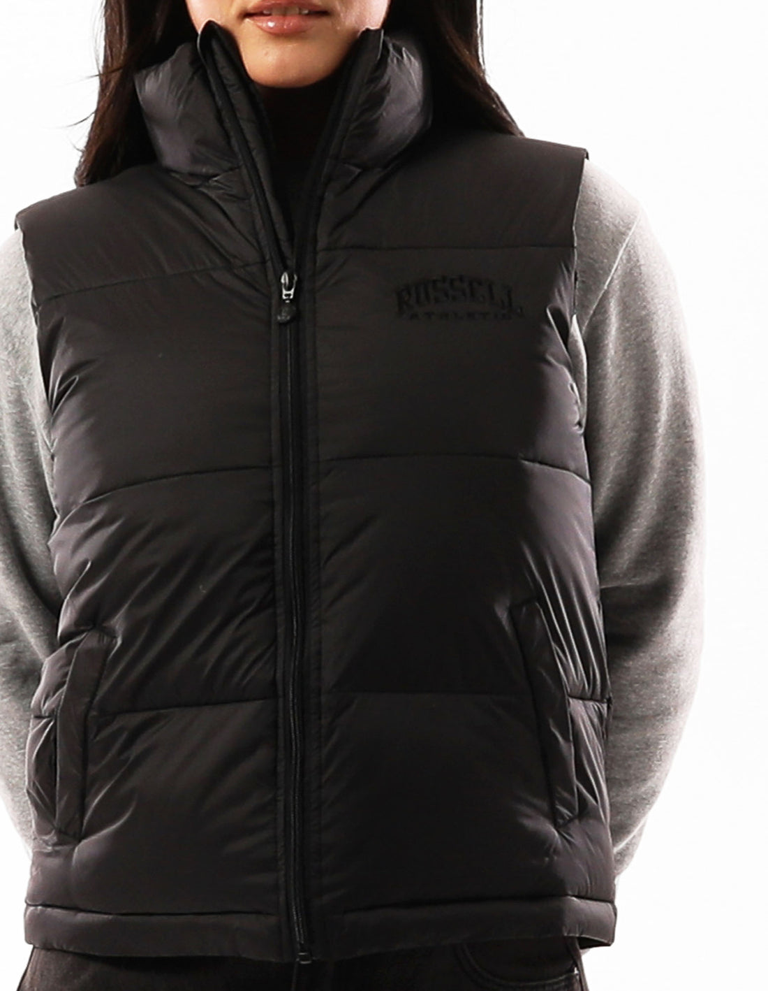 Russell Athletic Arlington Vest Ženske Puffer Jakna Crne | LRDTNI146