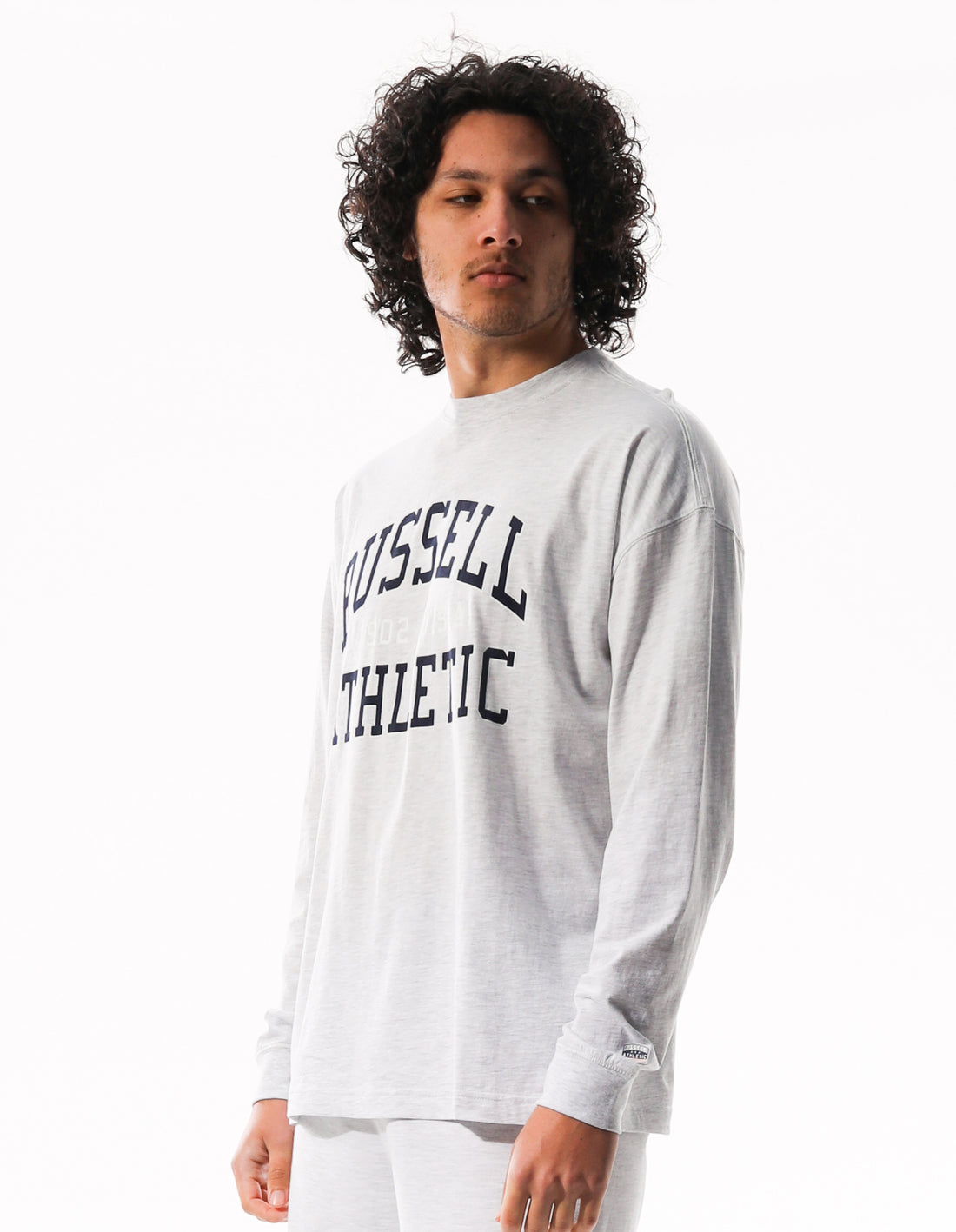 Russell Athletic Big Arch Outline Long Sleeve Muške Majice Svijetlo Sive | KZCDAX531