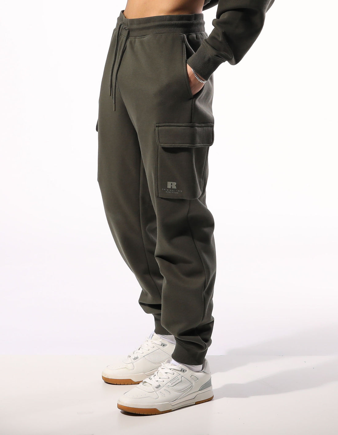 Russell Athletic Brooklyn Cargo Muške Track pants Maslinasto Zelene | BYFZHP294