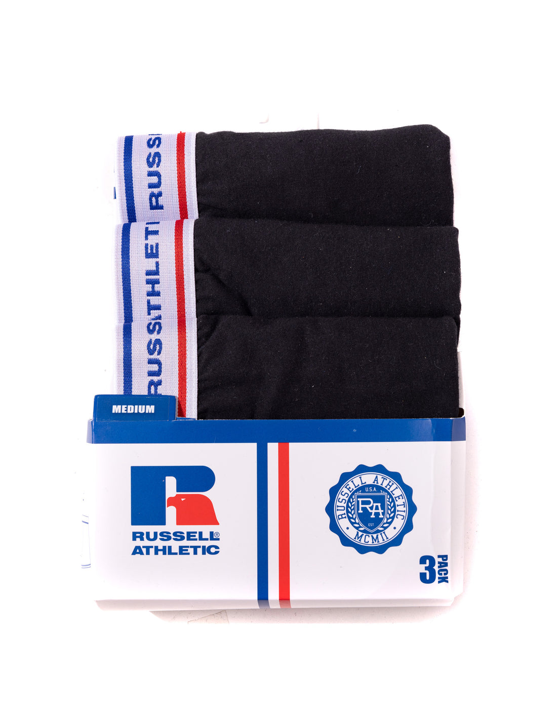 Russell Athletic Classic Cotton 3 Pack Muške Donje Rublje Crne | ENJTSP375