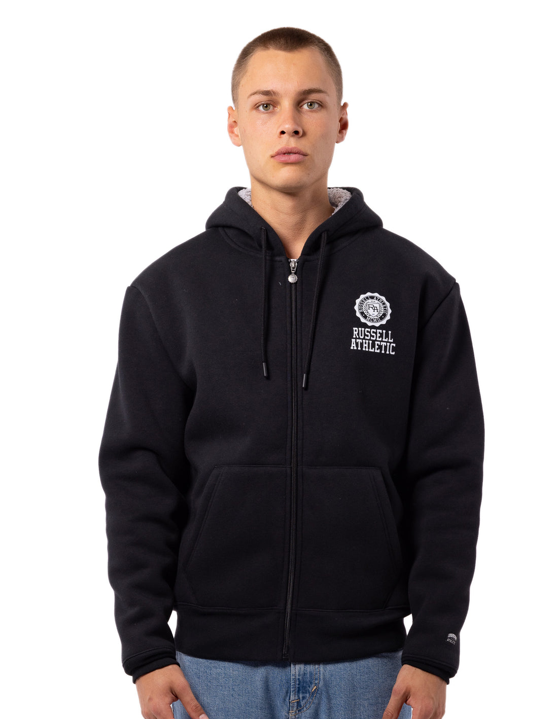 Russell Athletic Collegiate Sherpa Muške Jakne Crne | NIFMCT732