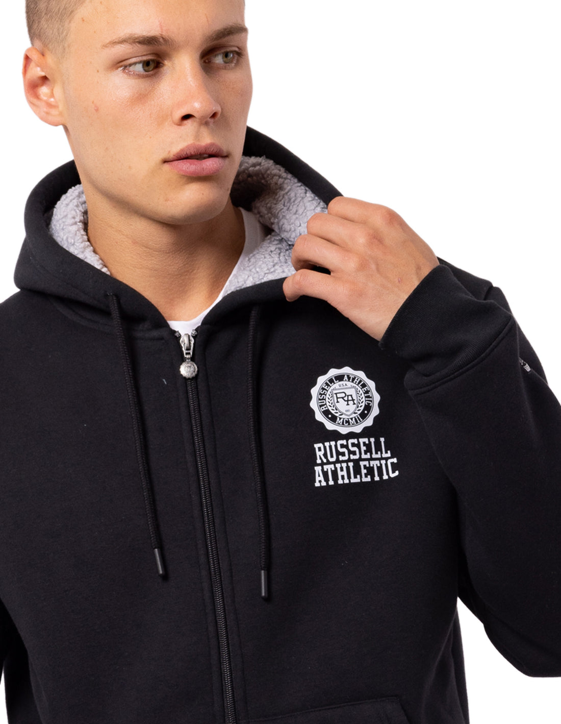 Russell Athletic Collegiate Sherpa Muške Jakne Crne | NIFMCT732