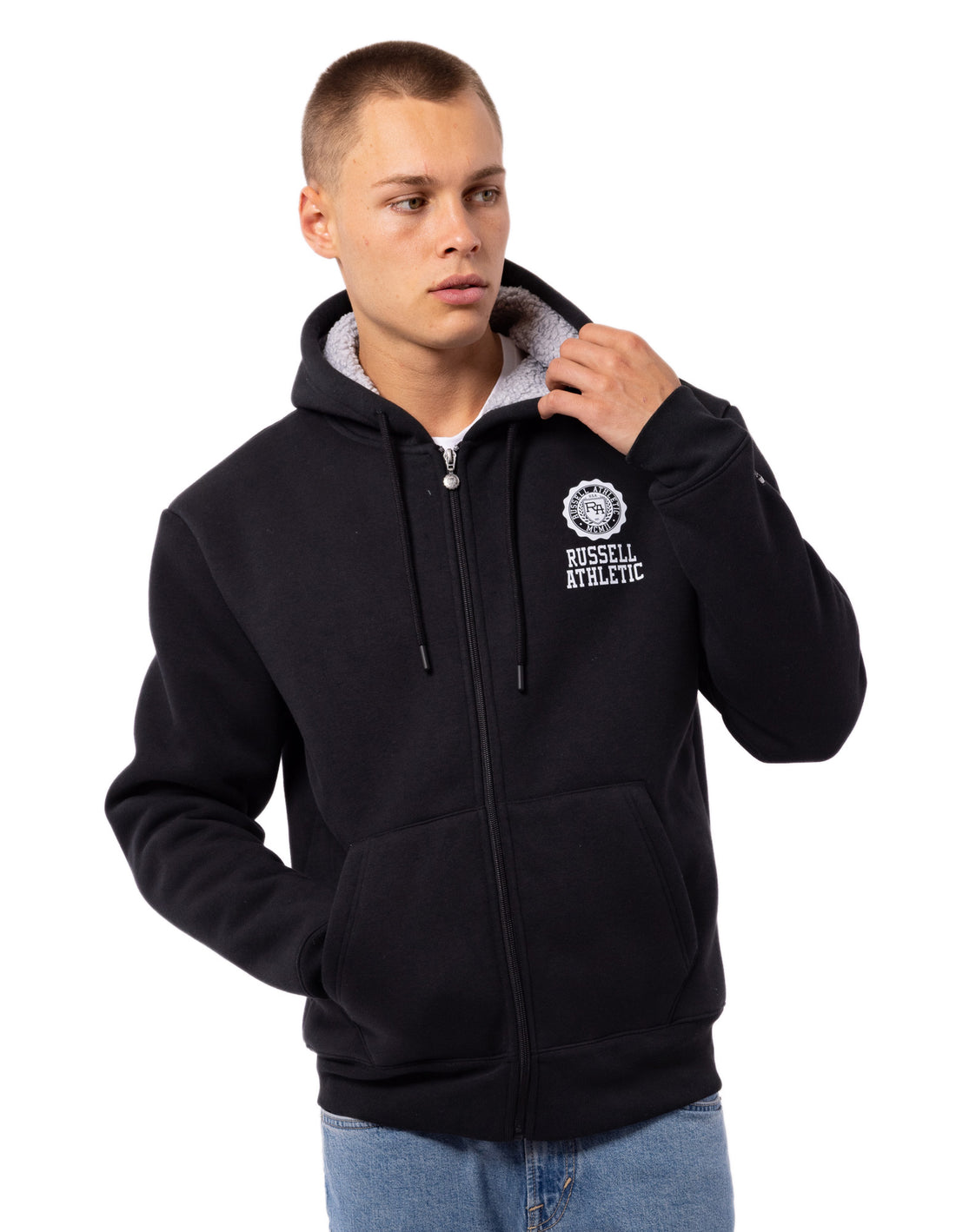 Russell Athletic Collegiate Sherpa Muške Jakne Crne | NIFMCT732