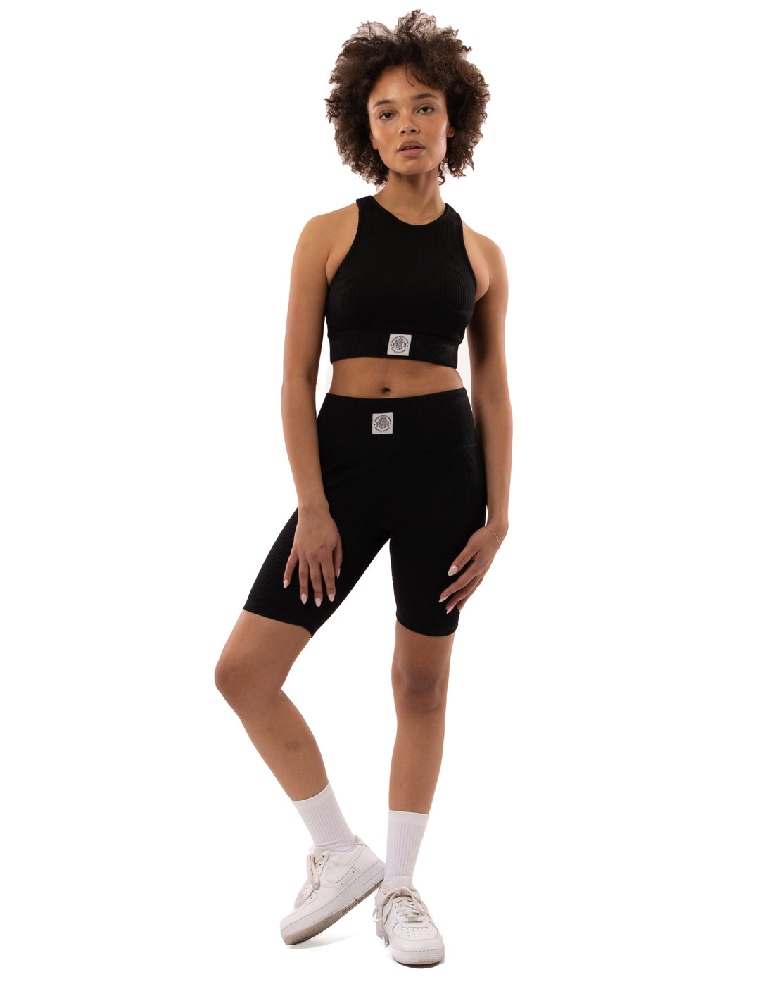 Russell Athletic Deja Vu Ribbed Crop Ženske Majica Bez Rukava Crne | ASWTGN526