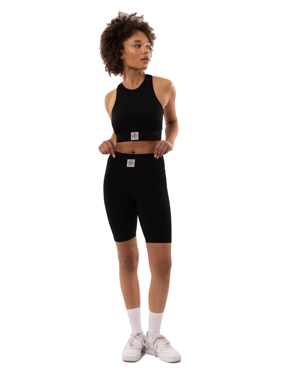 Russell Athletic Deja Vu Ribbed Crop Ženske Majica Bez Rukava Crne | ASWTGN526