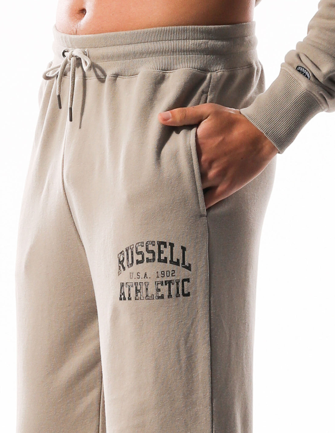 Russell Athletic Distressed Arch Muške Track pants Kaki Boja | HZJQMB820