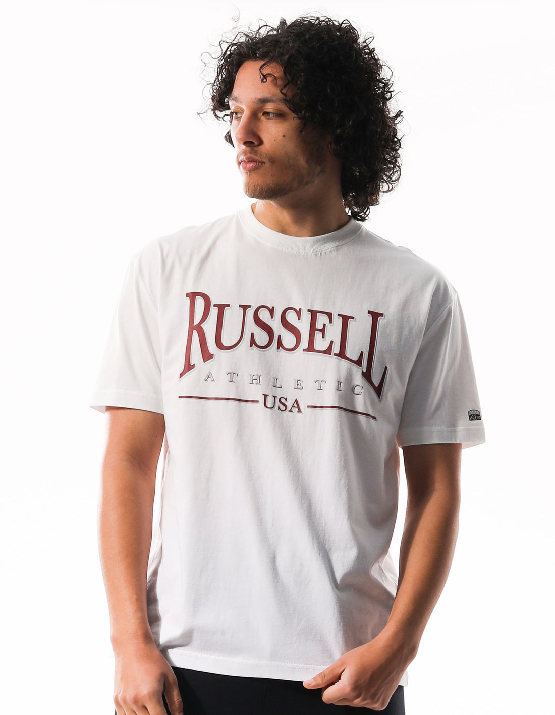 Russell Athletic Glendale Oversized Muške Majice Bijele | BVEWIJ354