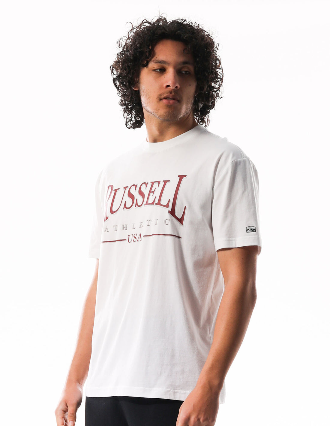 Russell Athletic Glendale Oversized Muške Majice Bijele | BVEWIJ354