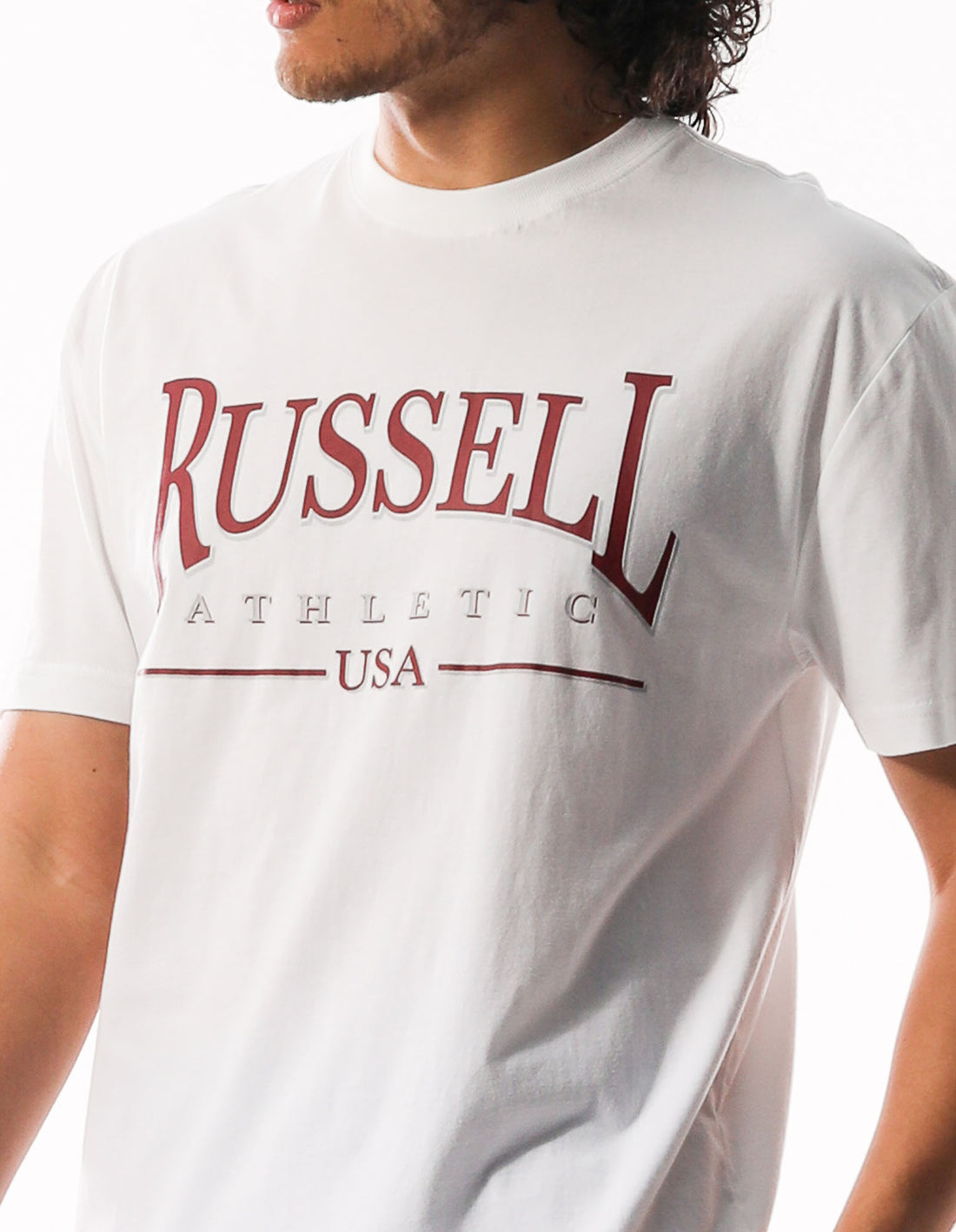 Russell Athletic Glendale Oversized Muške Majice Bijele | BVEWIJ354