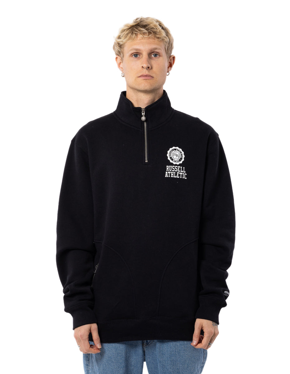 Russell Athletic Glory 1/4 Zip Muške Top Crne | VRWZXY150