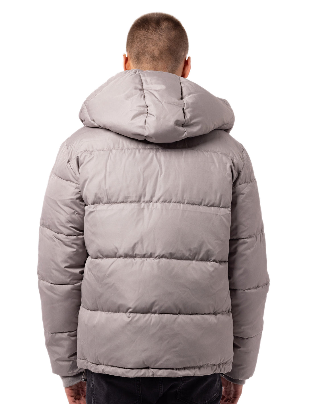 Russell Athletic Hamptonin Timber Muške Puffer Jakna Svijetlo Sive Smeđe | NFDBUA370