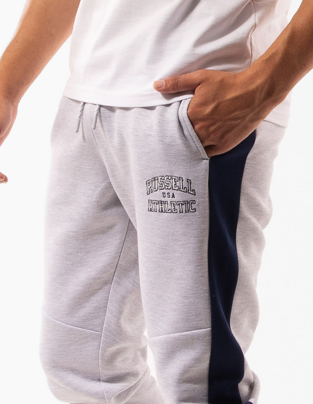 Russell Athletic Hellcat Muške Track pants Bijele | GRHCJY437