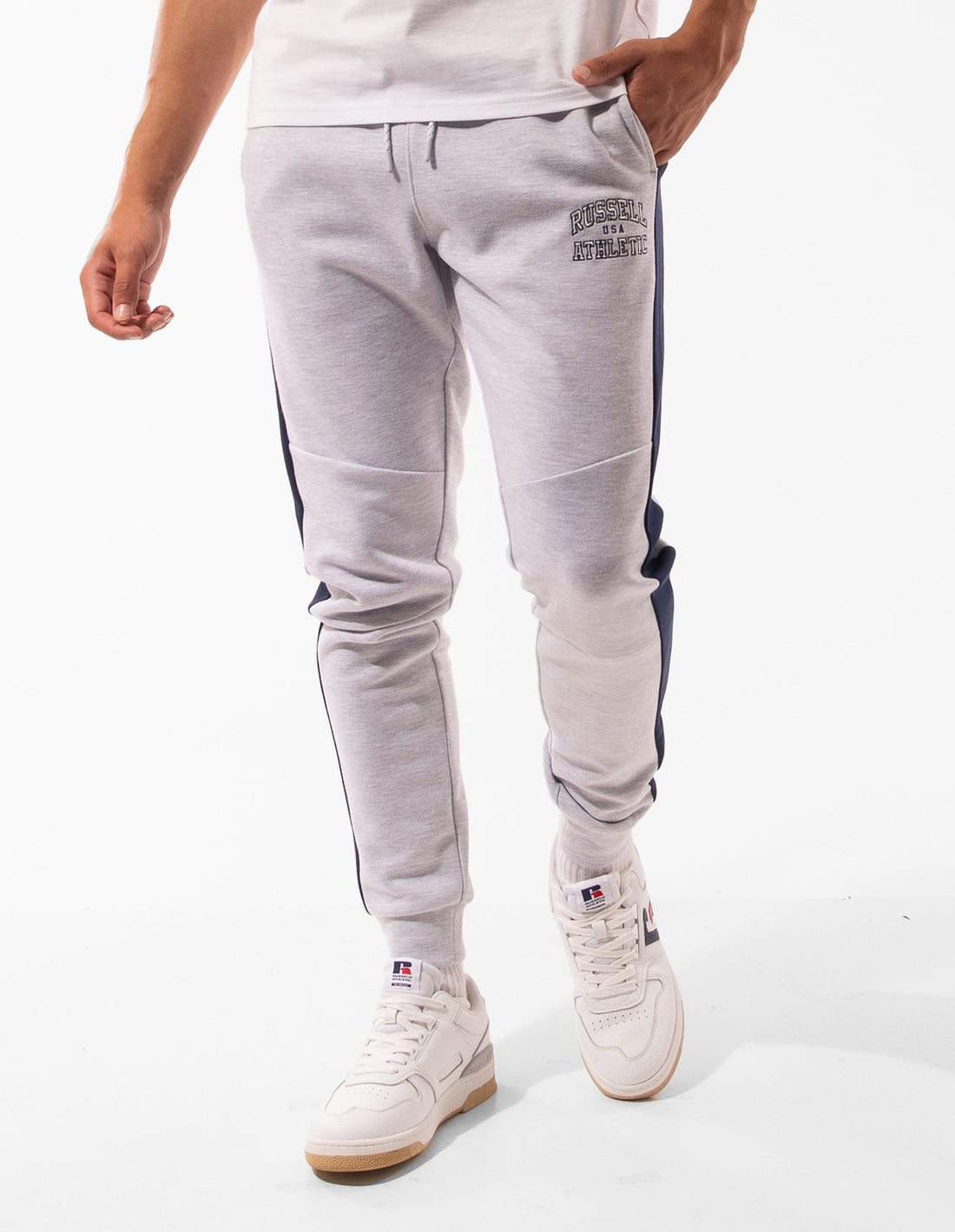 Russell Athletic Hellcat Muške Track pants Bijele | GRHCJY437