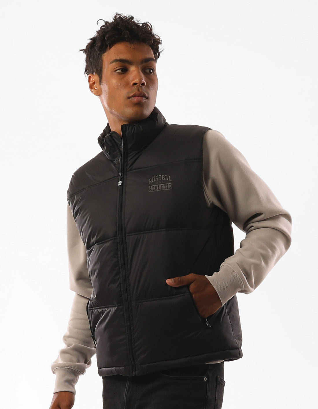 Russell Athletic Kennedy Vest Muške Puffer Jakna Crne | MPVYJE817