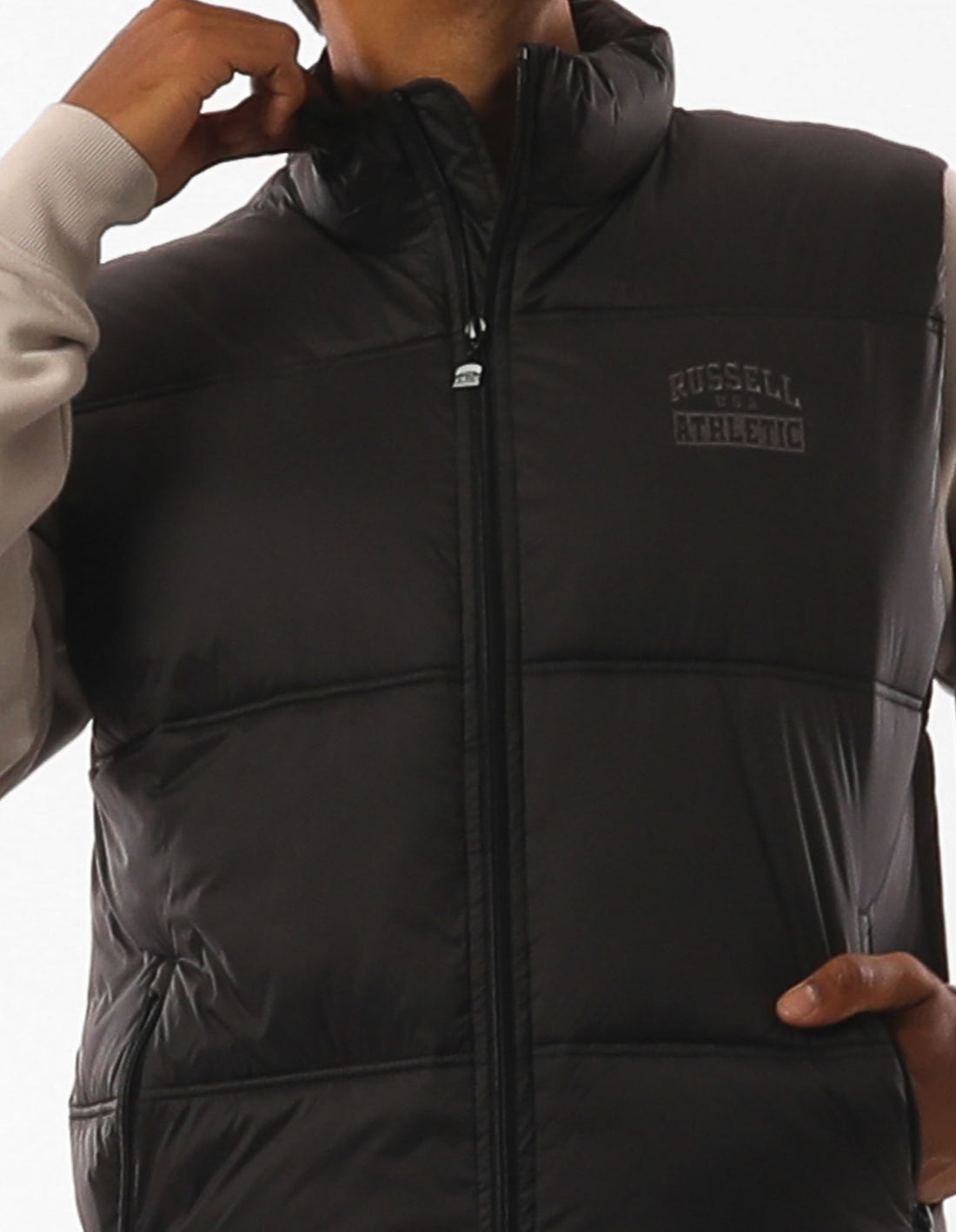 Russell Athletic Kennedy Vest Muške Puffer Jakna Crne | MPVYJE817