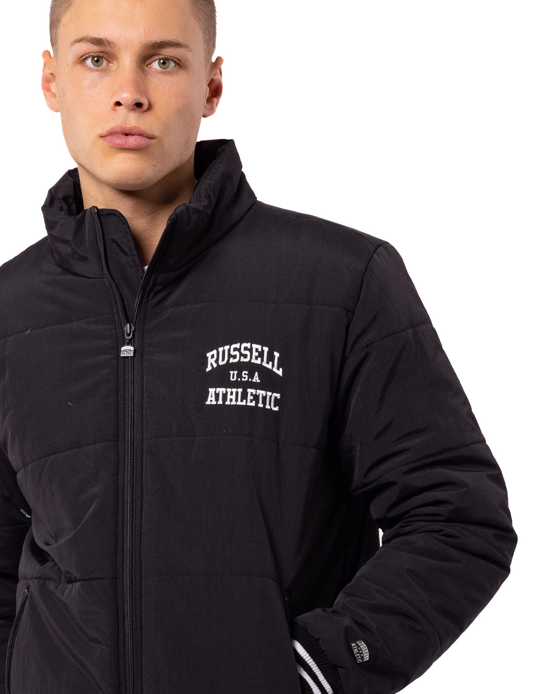 Russell Athletic Klute Muške Puffer Jakna Crne | TOVNEZ071