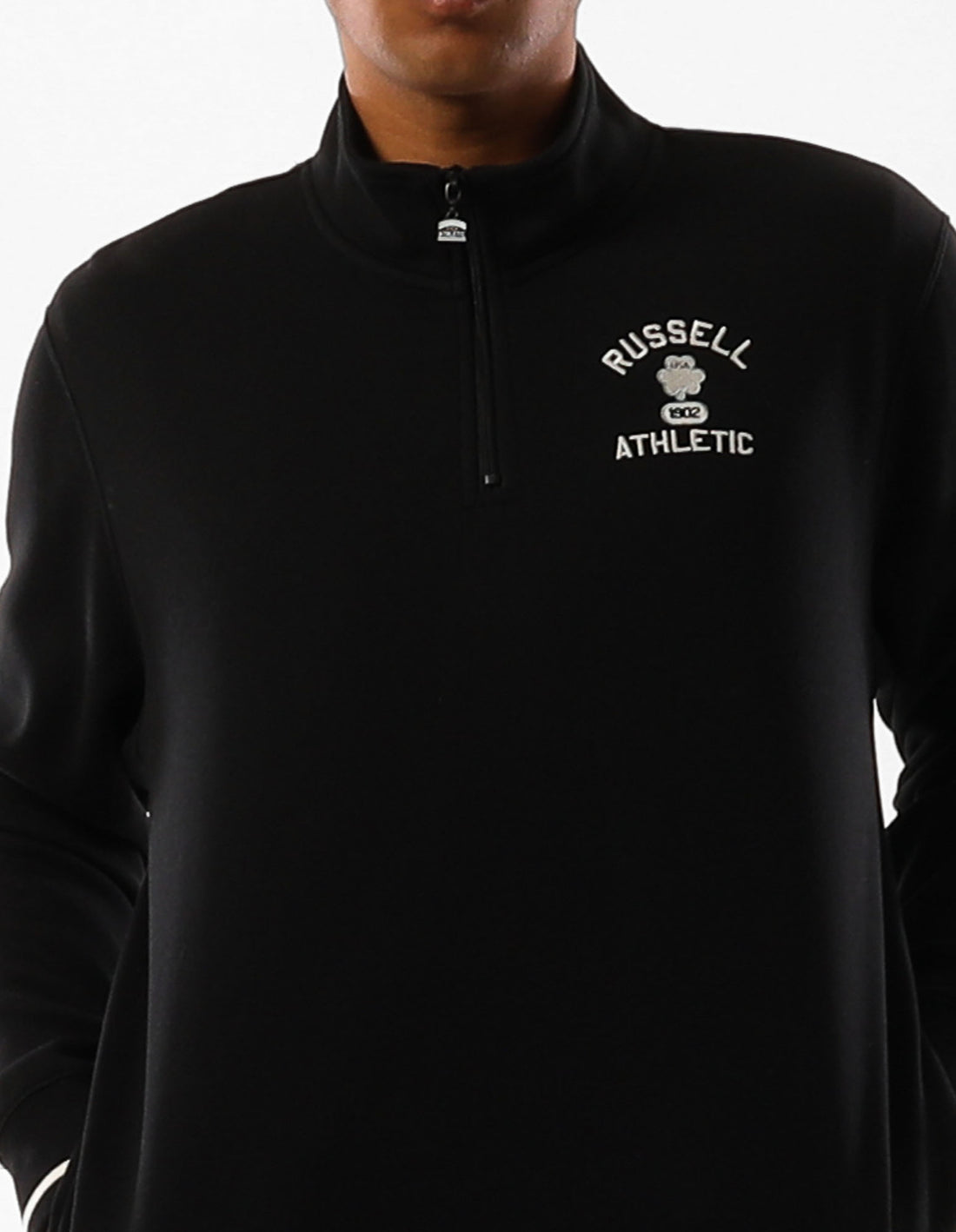 Russell Athletic Lexington 1/4 Zip Muške Top Crne | TYVSPB605