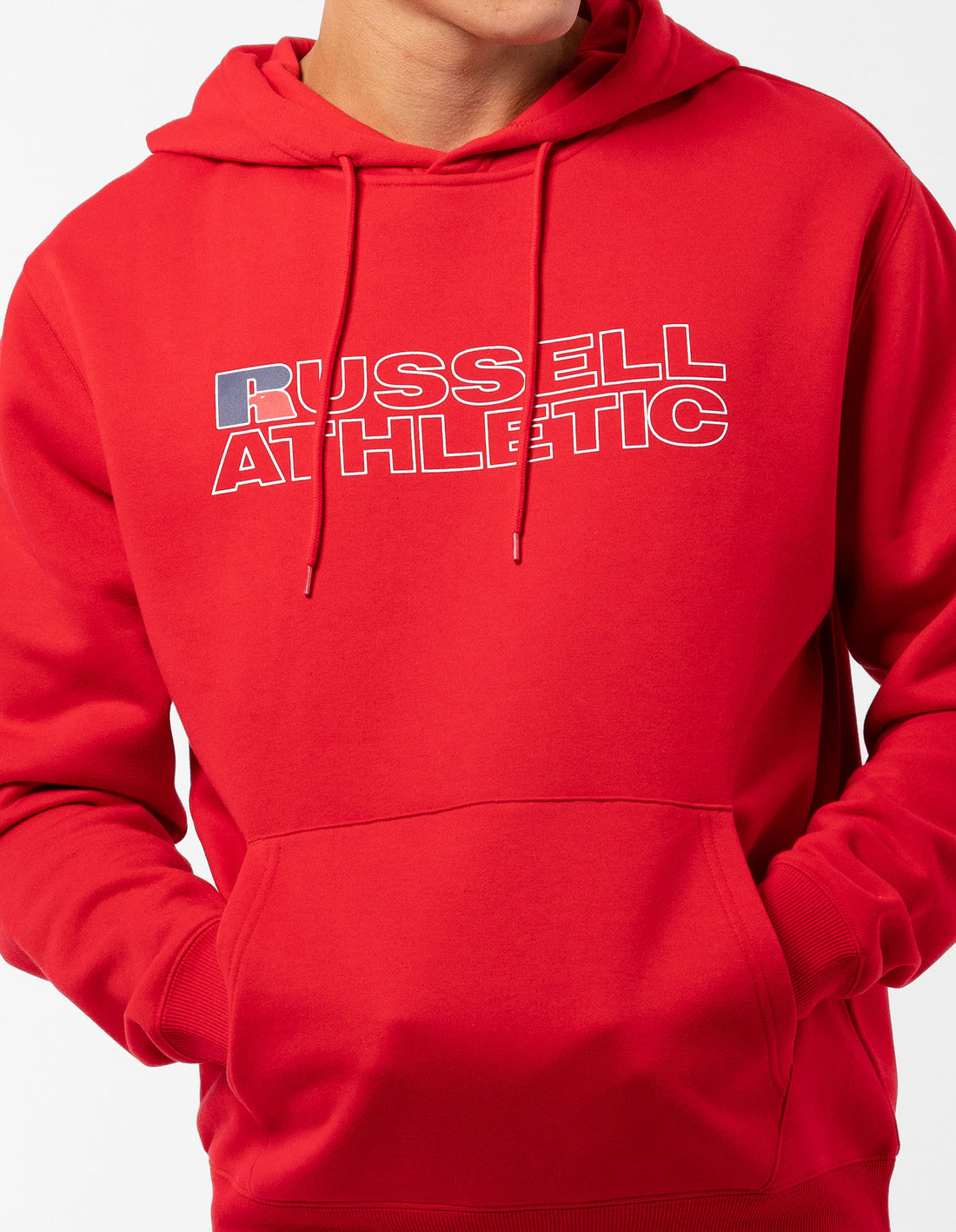 Russell Athletic Modern Logo Muške Majica s Kapuljačom Crvene | KTMPWX013