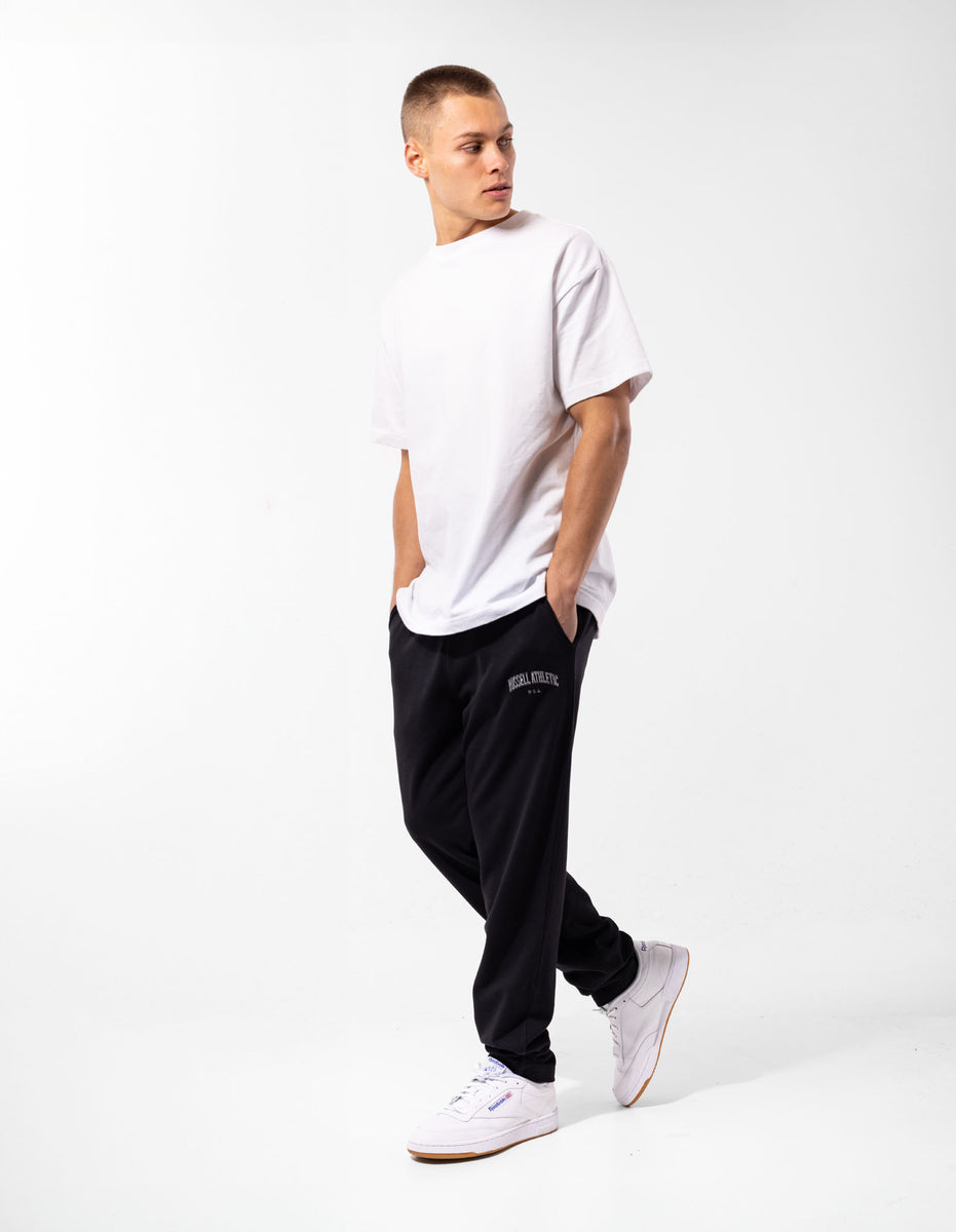 Russell Athletic Originals Big Arch Unbrushed Open Leg Muške Track pants Crne | QGEMAH752