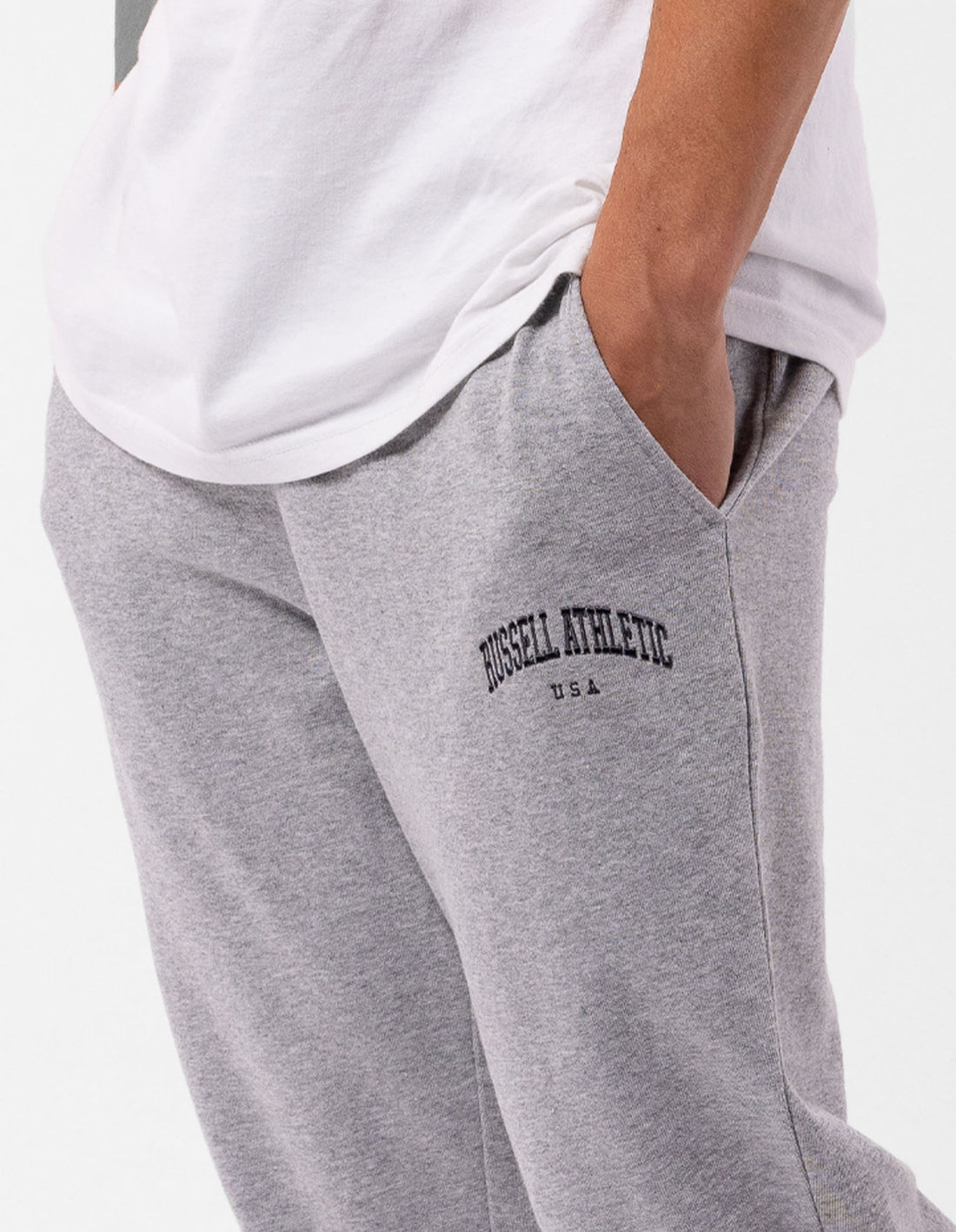 Russell Athletic Originals Big Arch Unbrushed Cuffed Muške Track pants Sive | XYIGUZ304