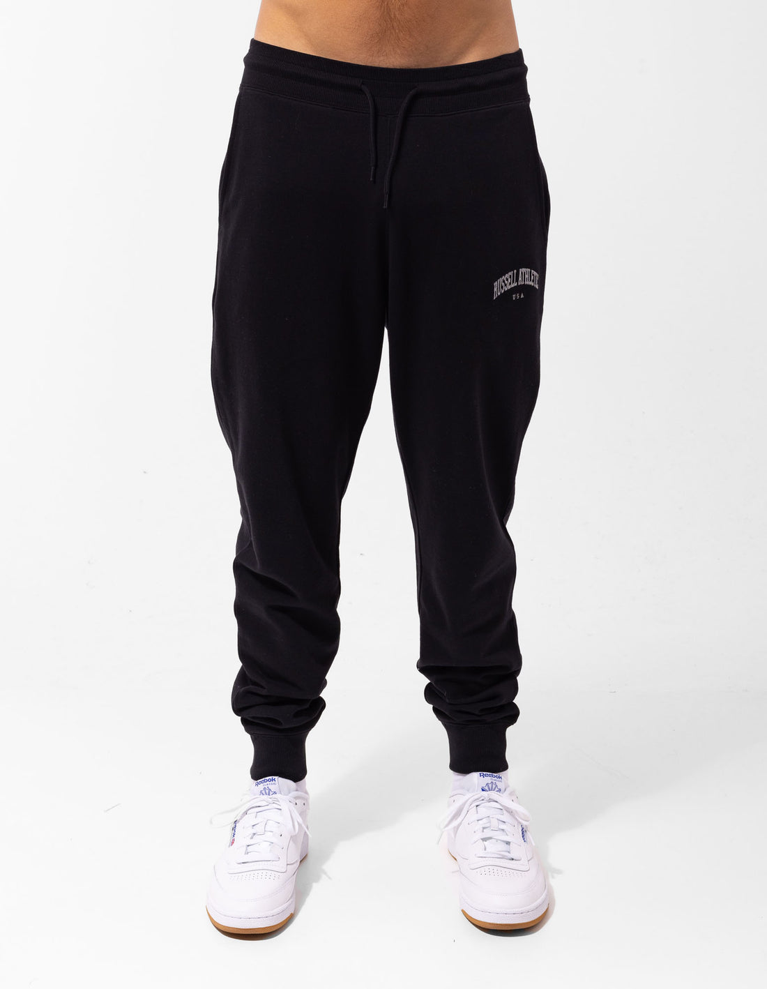 Russell Athletic Originals Big Arch Unbrushed Cuffed Muške Track pants Crne | XAUYDZ794