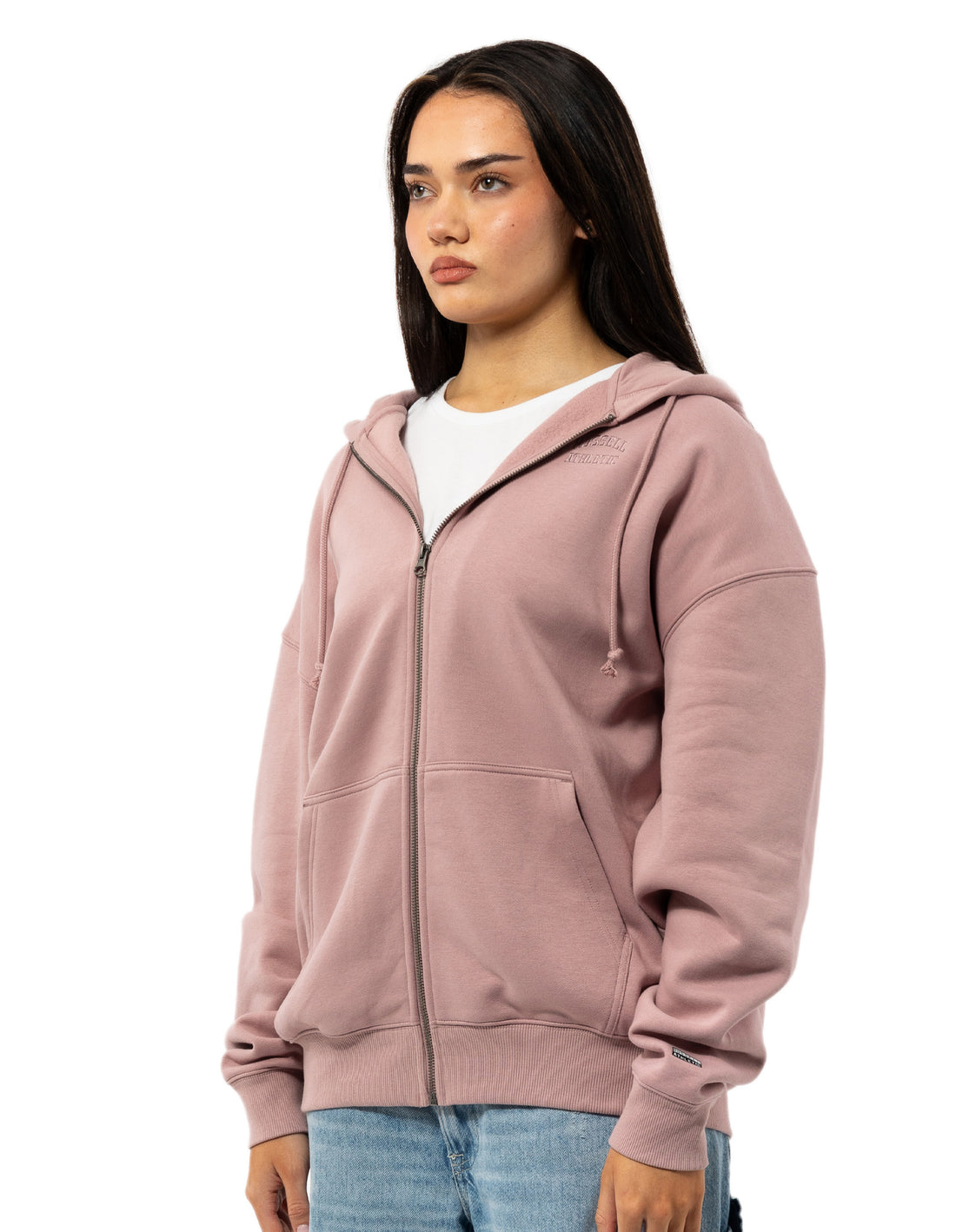 Russell Athletic Originals Embroidered Zip Through Ženske Jakne Roze | VZOTND345