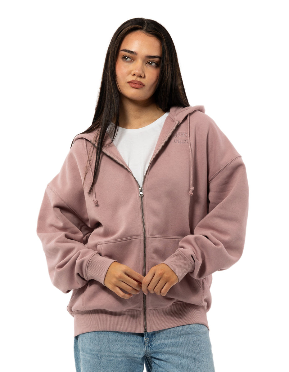 Russell Athletic Originals Embroidered Zip Through Ženske Jakne Roze | VZOTND345