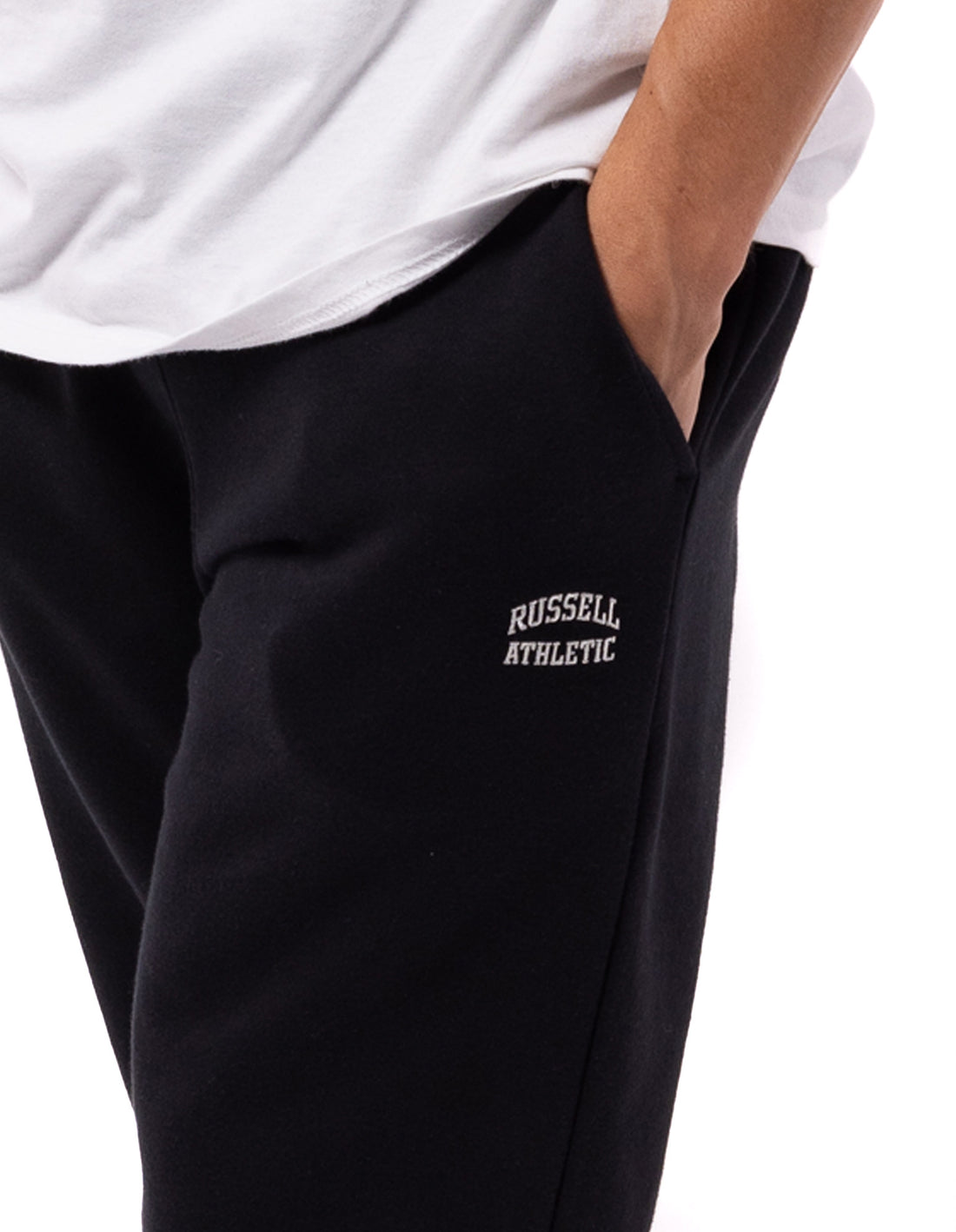 Russell Athletic Originals Open Leg Muške Track pants Crne | WIDLYS243