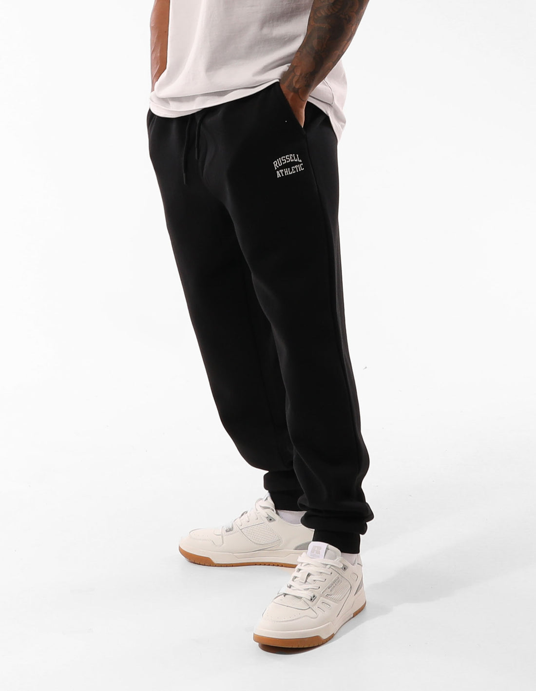 Russell Athletic Originals Small Arch Cuff Muške Track pants Crne | ZXLFBE964