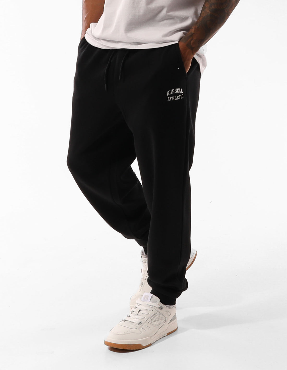 Russell Athletic Originals Small Arch Cuff Muške Track pants Crne | ZXLFBE964