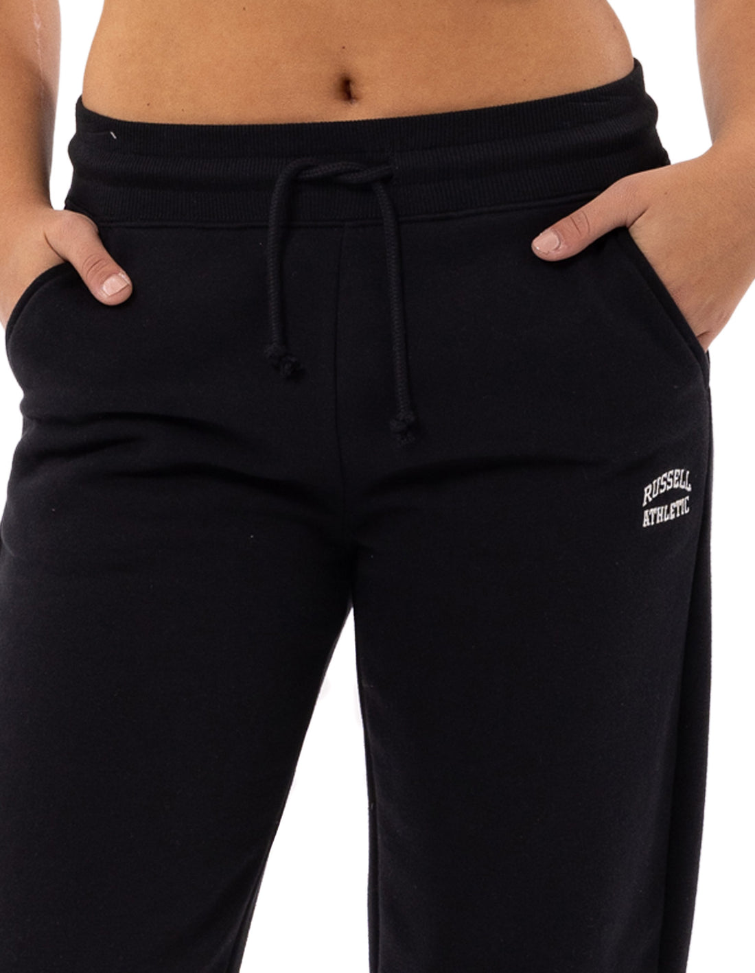 Russell Athletic Originals Small Arch Open Leg Ženske Track pants Crne | UDFHKJ639