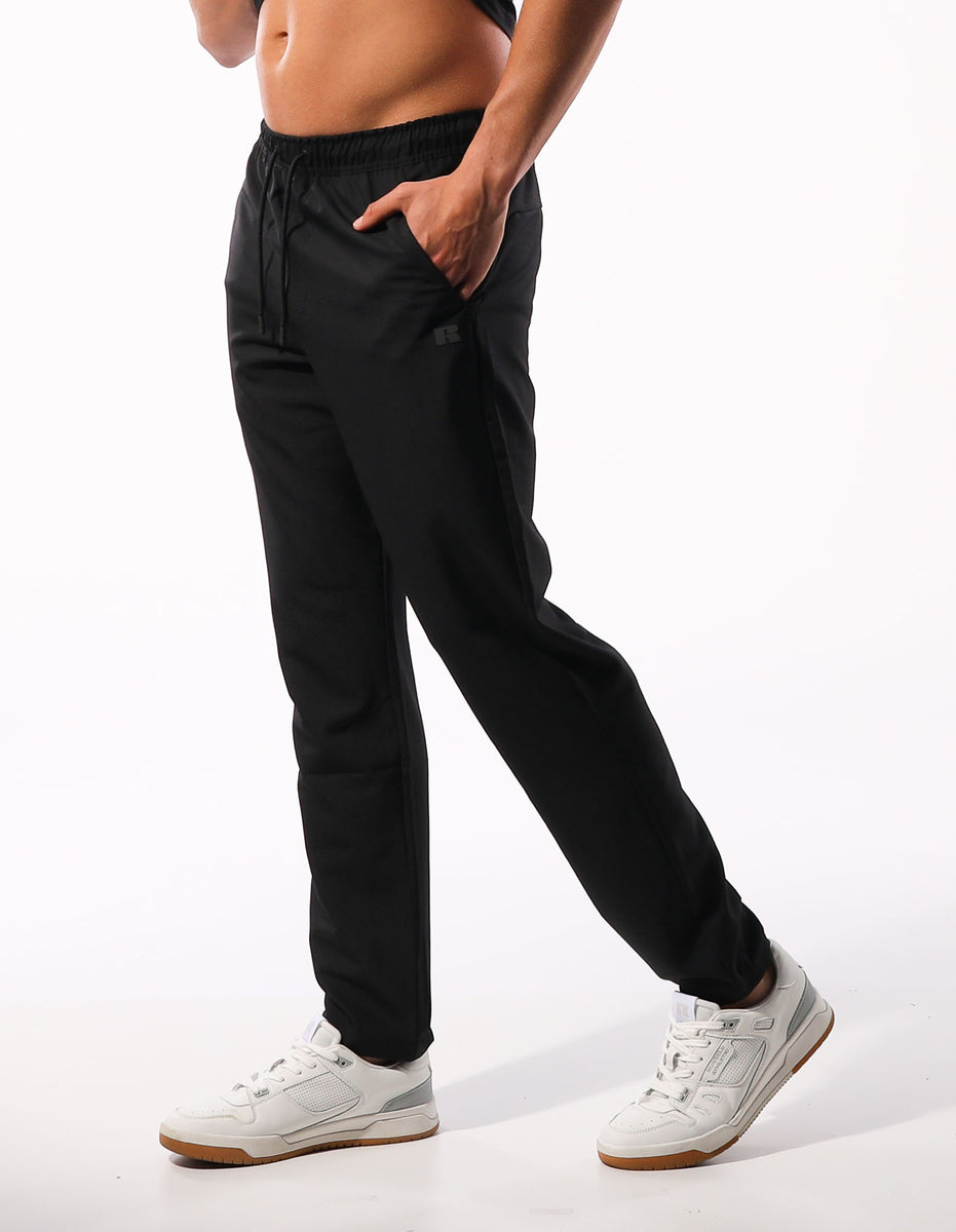 Russell Athletic R Logo Active Stretch Muške Track pants Crne | KRXODP059