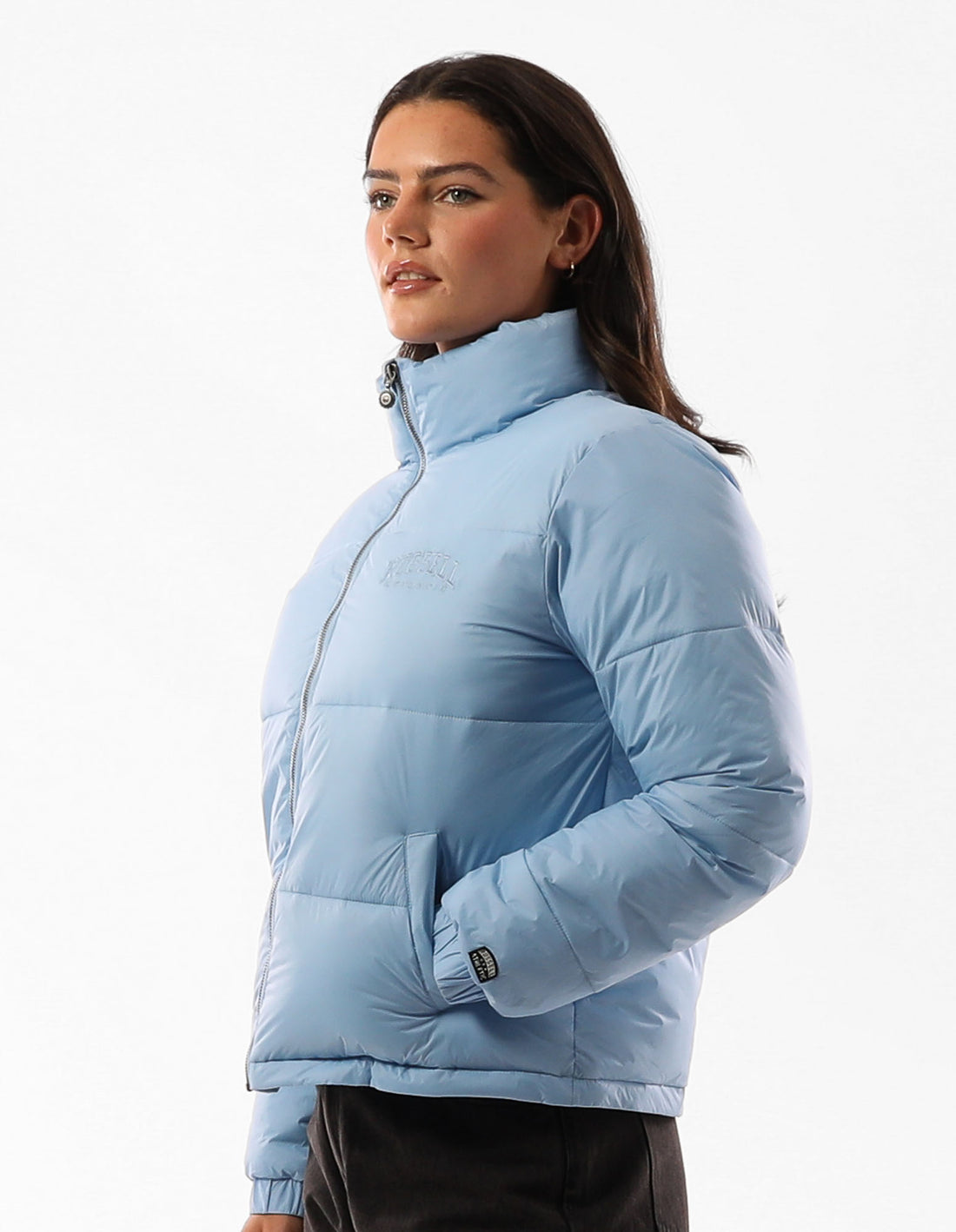 Russell Athletic Seattle Sea Cropped Ženske Puffer Jakna Plave | BWJXAT078