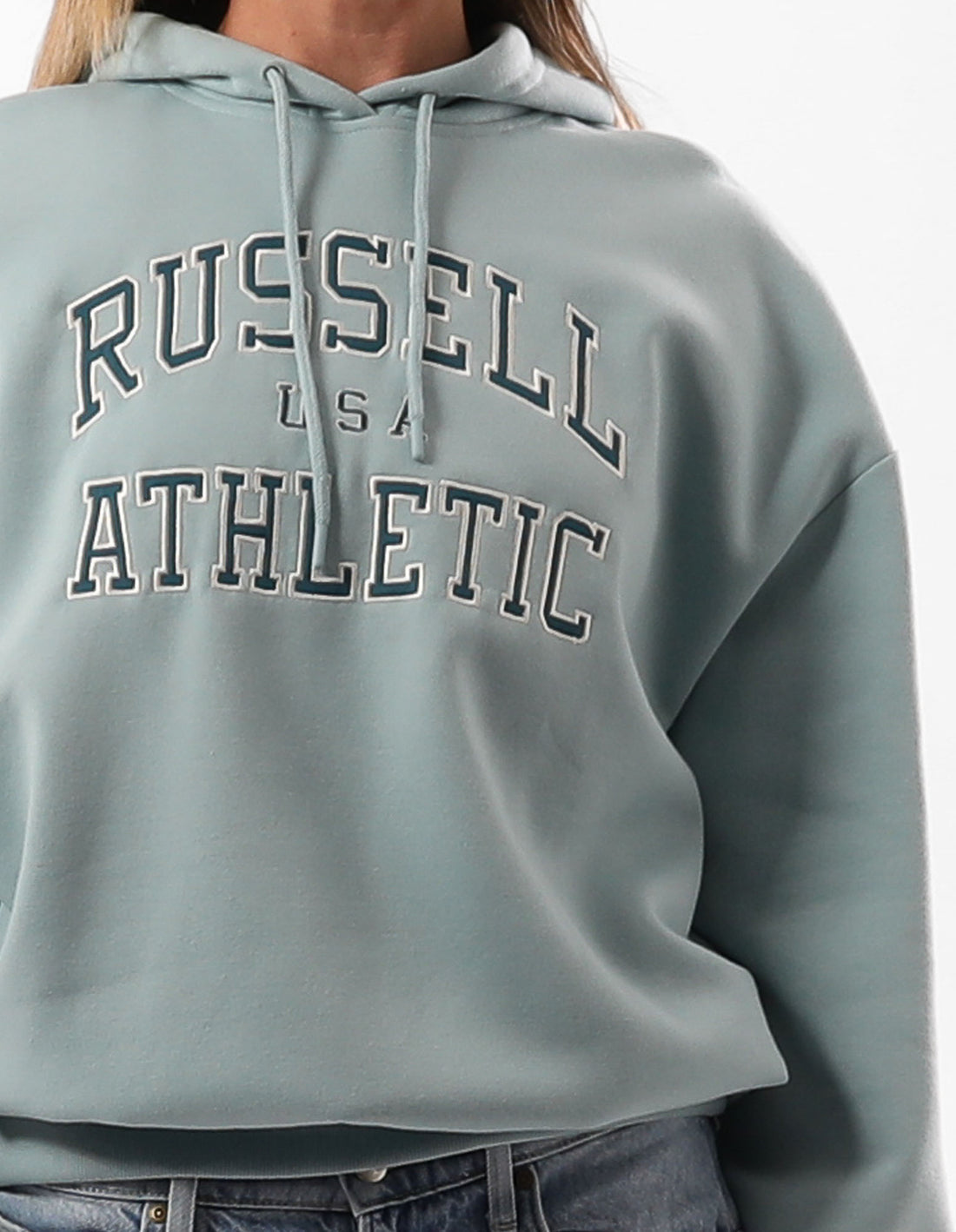 Russell Athletic Sierra Oversized Ženske Majica s Kapuljačom Tirkizne | CEGMWA804