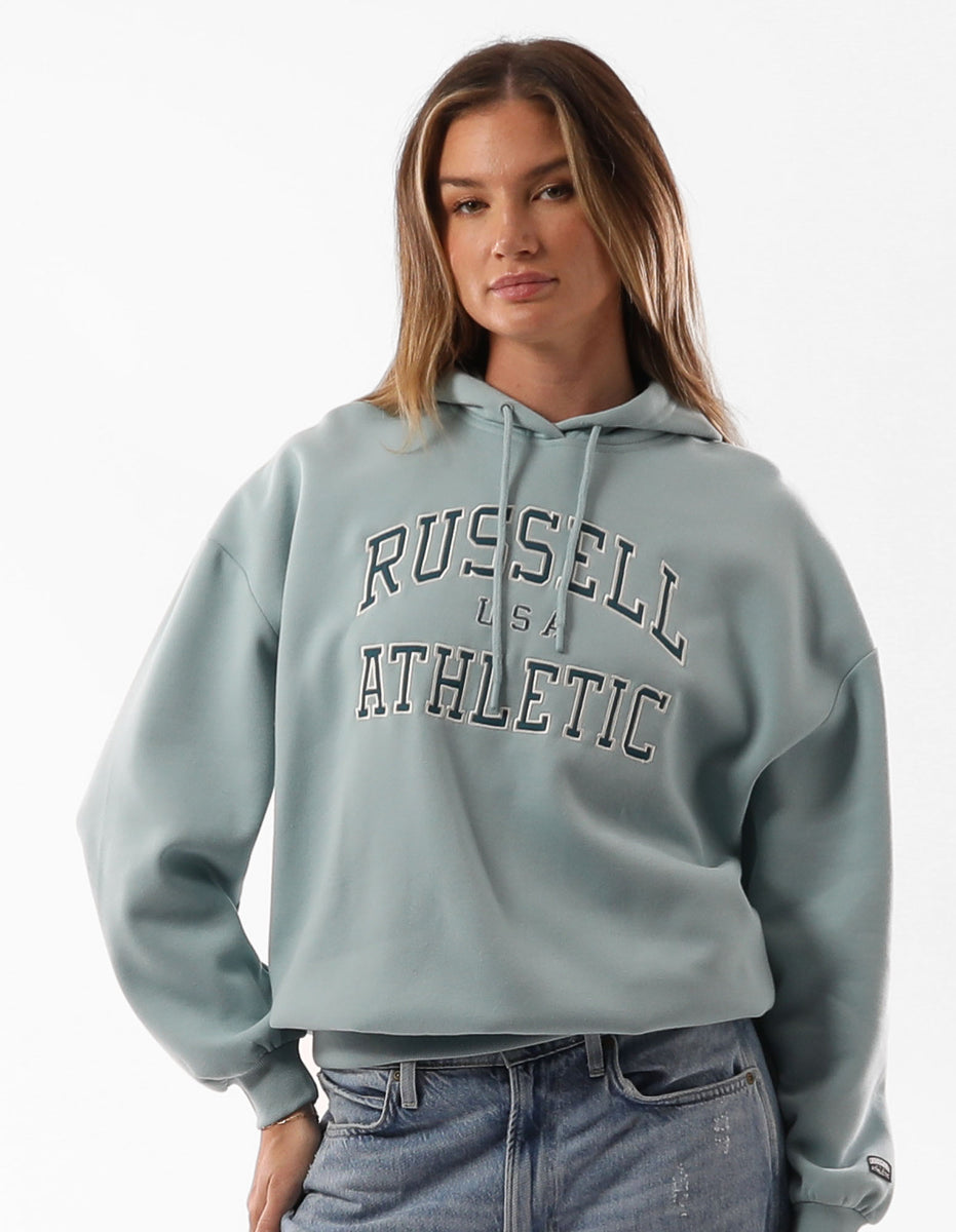 Russell Athletic Sierra Oversized Ženske Majica s Kapuljačom Tirkizne | CEGMWA804