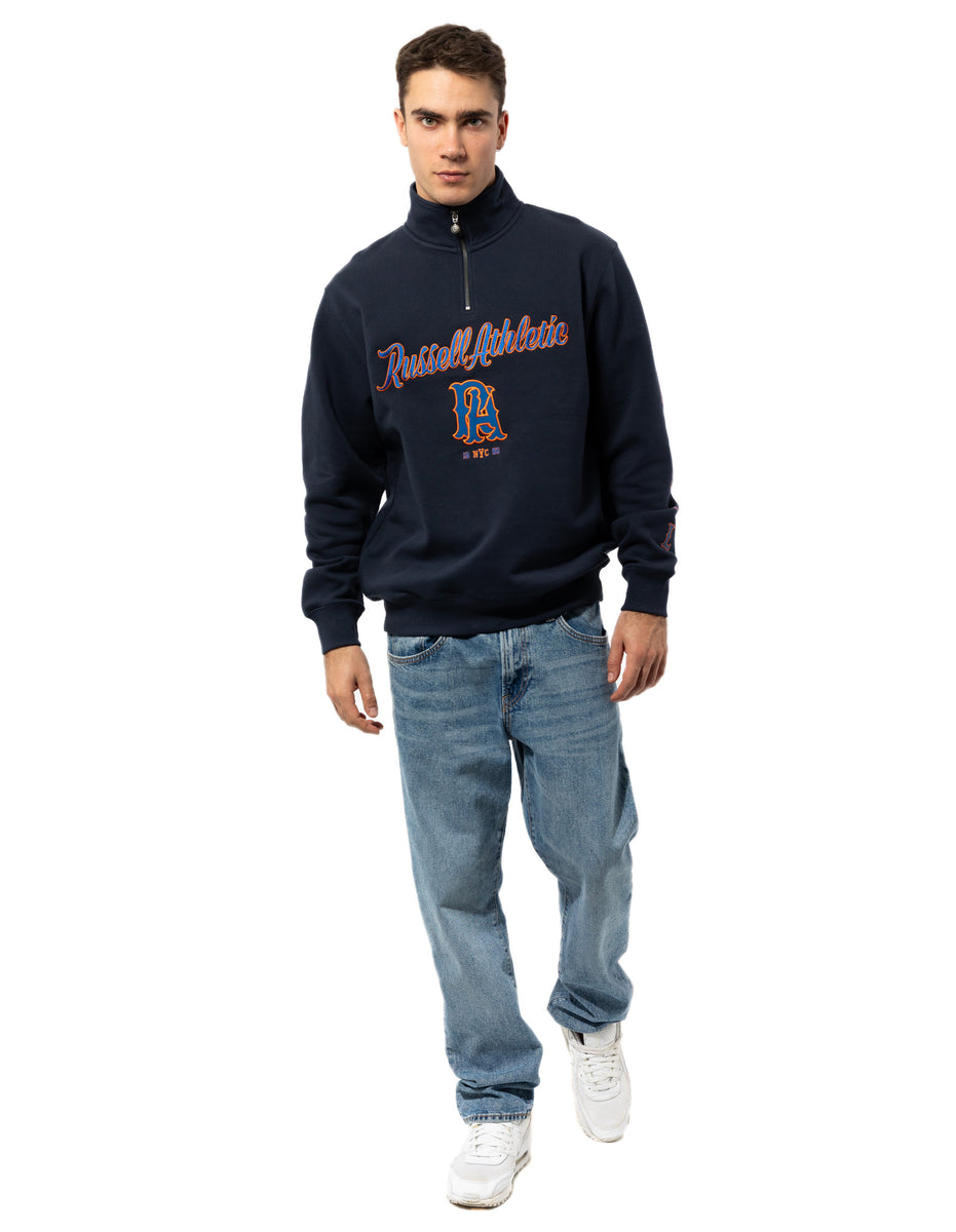 Russell Athletic Strike Out 1/4 Zip Muške Top Tamnoplave | WDTALN093