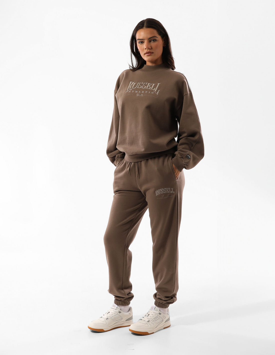 Russell Athletic Tribeca Semi Baggy Ženske Track pants Bež | BWGHSQ801