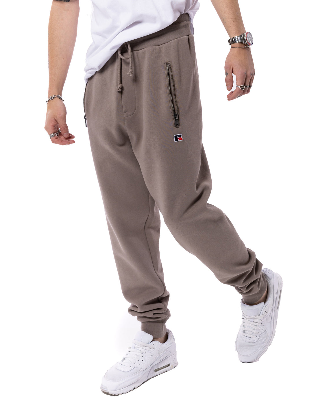 Russell Athletic Unisex Jack Muške Track pants Kaki Boja | XSFQYH539